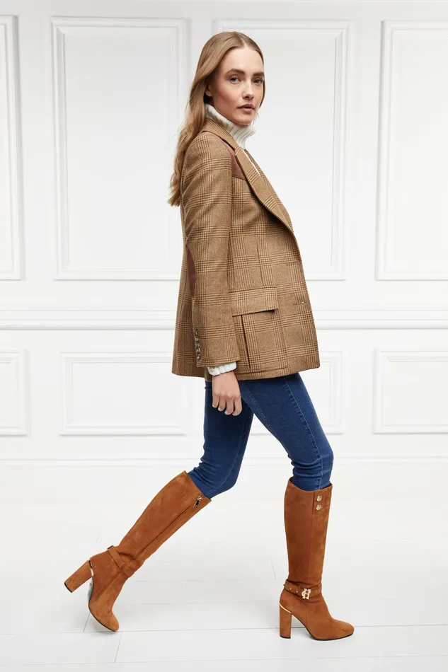 Holland Cooper Marlborough Knee Boot Tan Women Boots