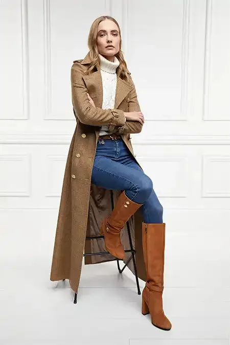 Holland Cooper Marlborough Knee Boot Tan Women Boots