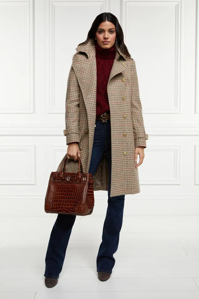 Holland Cooper Marlborough Trench Coat Charlton Tweed Women Tailoring