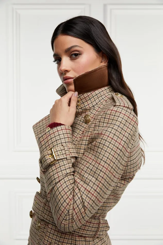 Holland Cooper Marlborough Trench Coat Charlton Tweed Women Tailoring