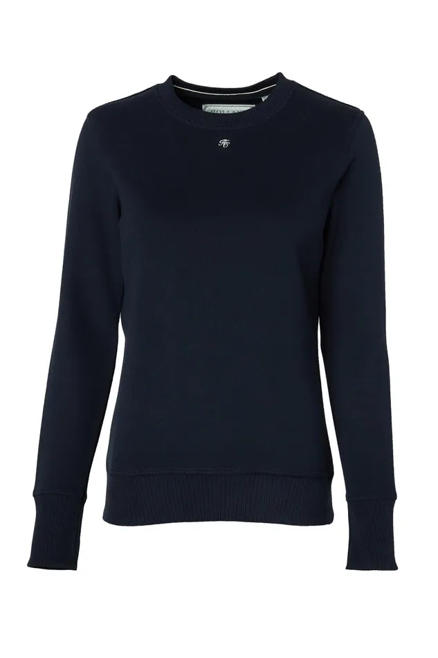Holland Cooper Monogram Crew Neck Sweat Ink Navy Women Sweatshirts Holland Cooper Monogram Crew Neck Sweat Ink Navy Women Sweatshirts