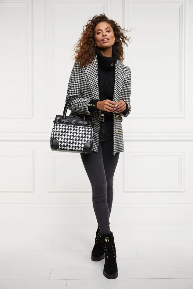 Holland Cooper Noveli Cable Knit Black Women Knitwear Holland Cooper Noveli Cable Knit Black Women Knitwear