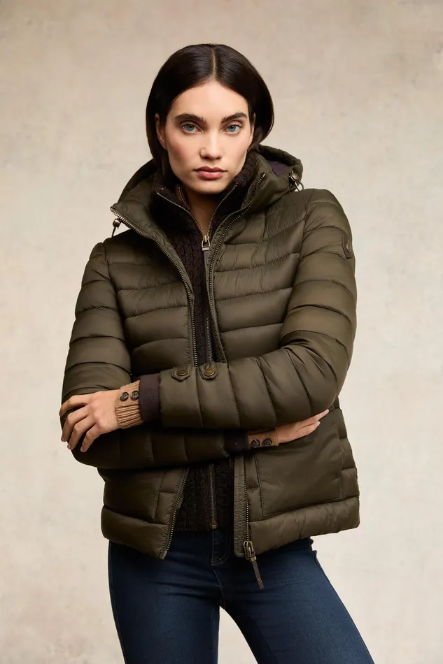 Holland Cooper Pearson Hybrid Jacket Khaki Women Jackets
