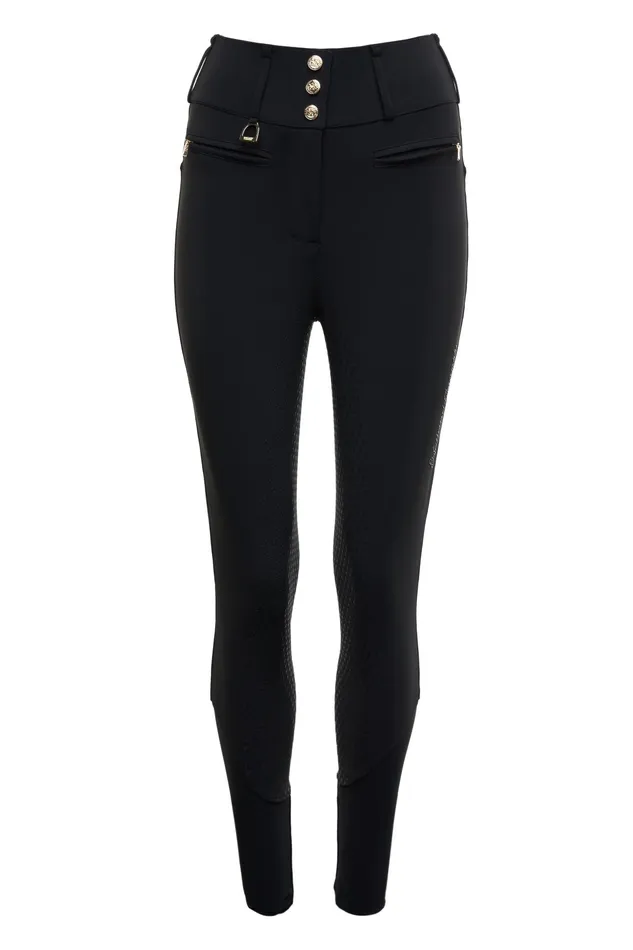 Holland Cooper Premium High Rise Breeches Black Women Breeches Holland Cooper Premium High Rise Breeches Black Women Breeches