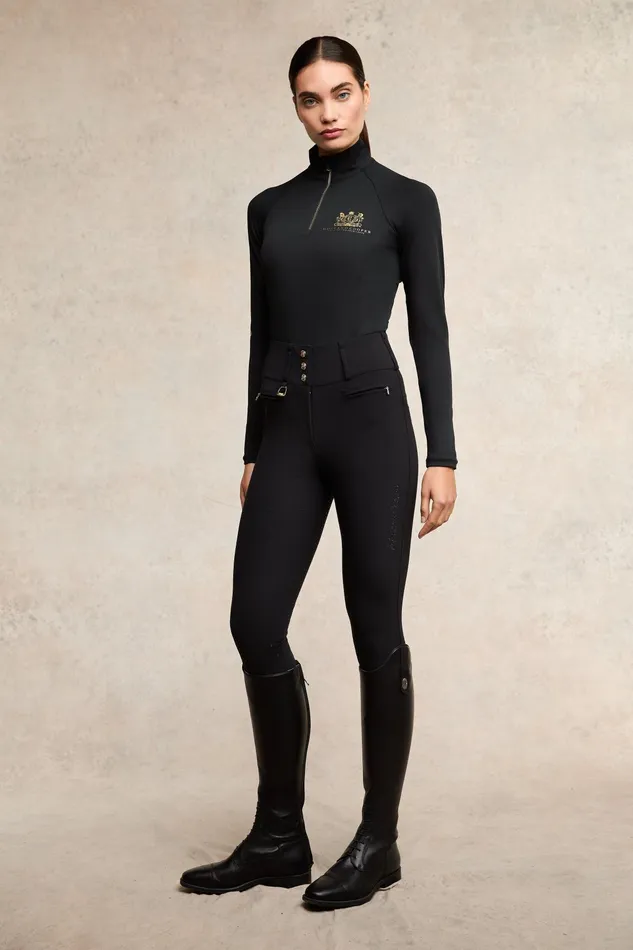 Holland Cooper Premium High Rise Breeches Black Women Breeches Holland Cooper Premium High Rise Breeches Black Women Breeches