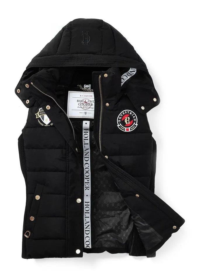 Holland Cooper Team HC Gilet Black Women Gilets Holland Cooper Team HC Gilet Black Women Gilets