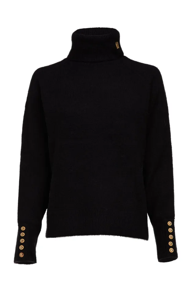 Holland Cooper Tori Knit Black Women Knitwear Holland Cooper Tori Knit Black Women Knitwear
