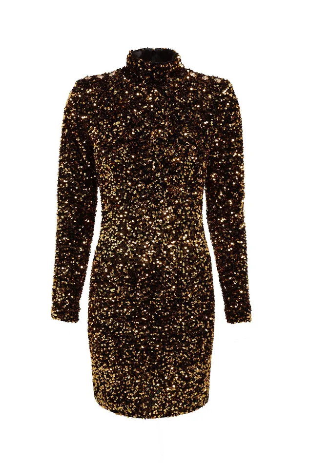 Holland Cooper Victoria Sequin Mini Dress Women Dresses Holland Cooper Victoria Sequin Mini Dress Women Dresses
