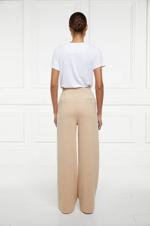 Holland Cooper Wide Leg Pant Camel Women Trousers Holland Cooper Wide Leg Pant Camel Women Trousers