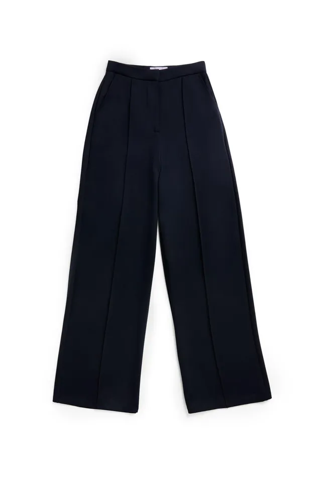 Holland Cooper Wide Leg Pant Navy Navy Women Trousers Holland Cooper Wide Leg Pant Navy Navy Women Trousers