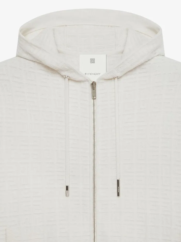 Hooded Jacket In 4g Cashmere Ivory Men Givenchy Sweatshirts and Hoodies