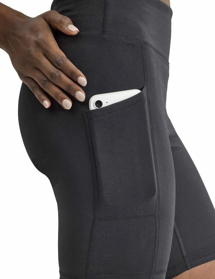 Hue Active Pep Talking Bike Shorts Black Women Shorts and Skirts