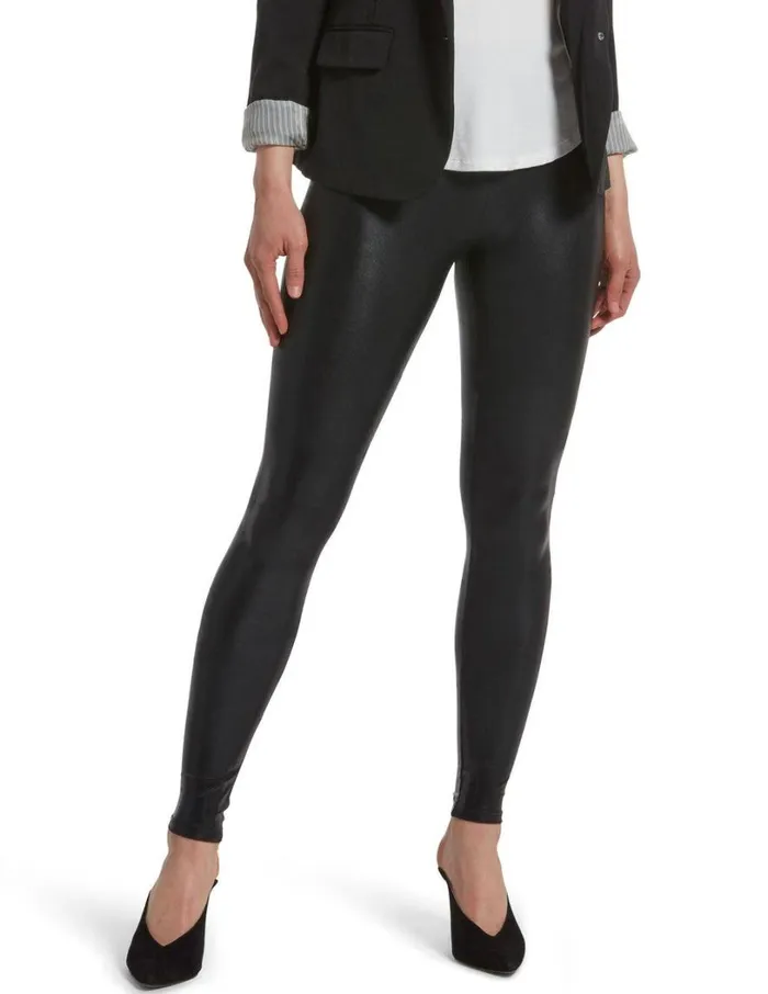 Hue Body Gloss Leggings Black Women Knit