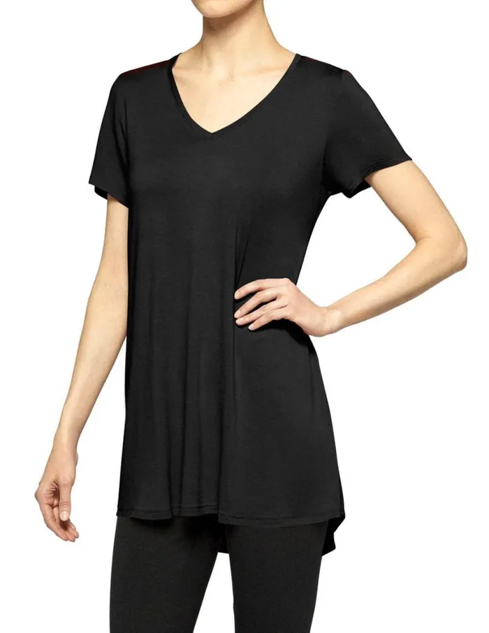 Hue Legging Tee Black Women TShirts
