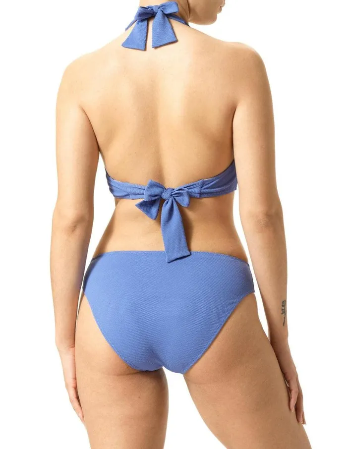 Hue Ocean City Reversible Halter Bikini Top Wedgewood Women Tops