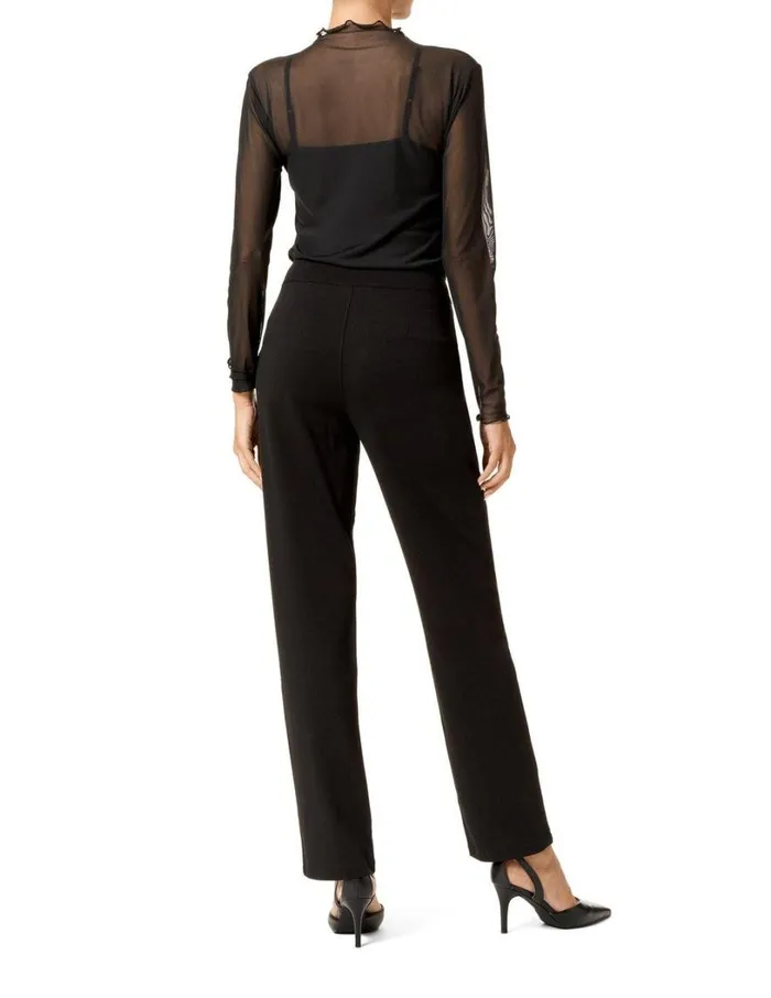 Hue Ponte Pull On Trouser Black Women Trousers