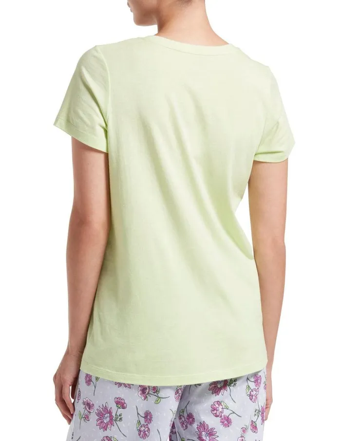 Hue Short Sleeve VNeck PJ Tee Butterfly Women Plus Size