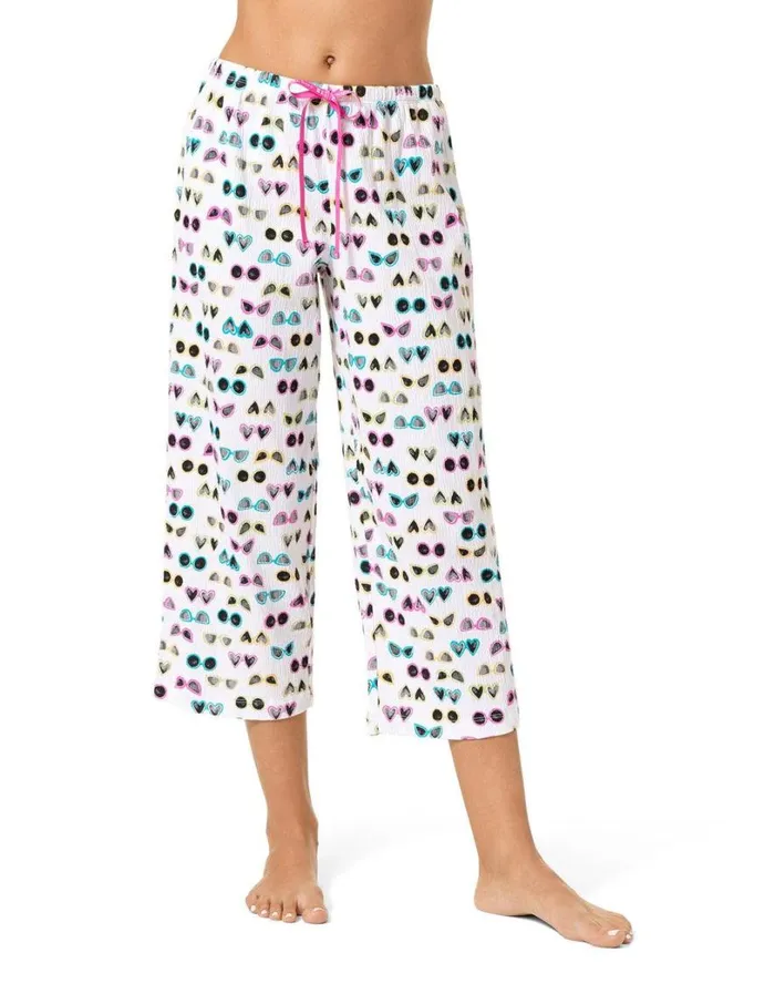 Hue Sunny Time Shades PJ Cpari White Women Bottoms