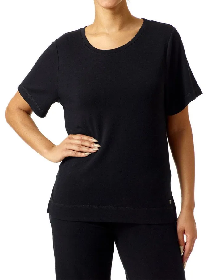 Hue Wearever U R Short Sleeve Tee Black Women Plus Size