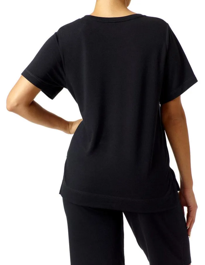 Hue Wearever U R Short Sleeve Tee Black Women Plus Size