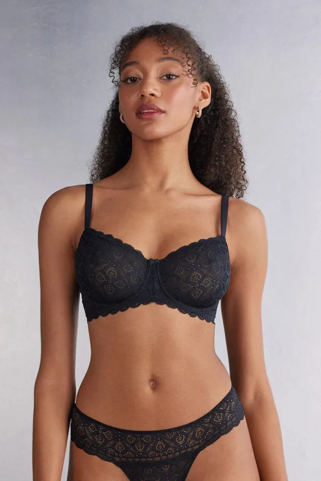 Intimissimi Balconette Women Daniela Balconette Bra In Lace Black 019 8211 Black Intimissimi Balconette Women Daniela Balconette Bra In Lace Black 019 8211 Black