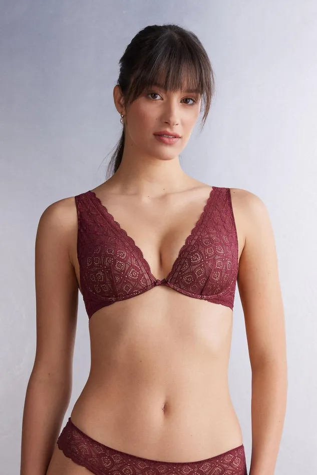 Intimissimi Balconette Women Elena Balconette Bra In Lace Burgundy 653j 8211 Folk Red Intimissimi Balconette Women Elena Balconette Bra In Lace Burgundy 653j 8211 Folk Red