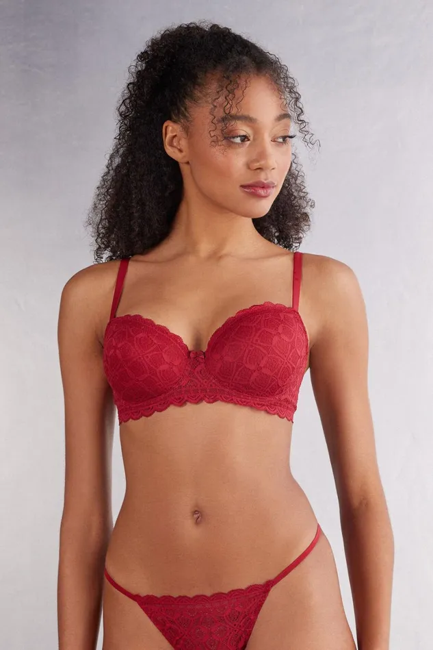 Intimissimi Balconette Women Sofia Balconette Bra In Lace Red 1473 8211 Rosso Intimissimi Balconette Women Sofia Balconette Bra In Lace Red 1473 8211 Rosso