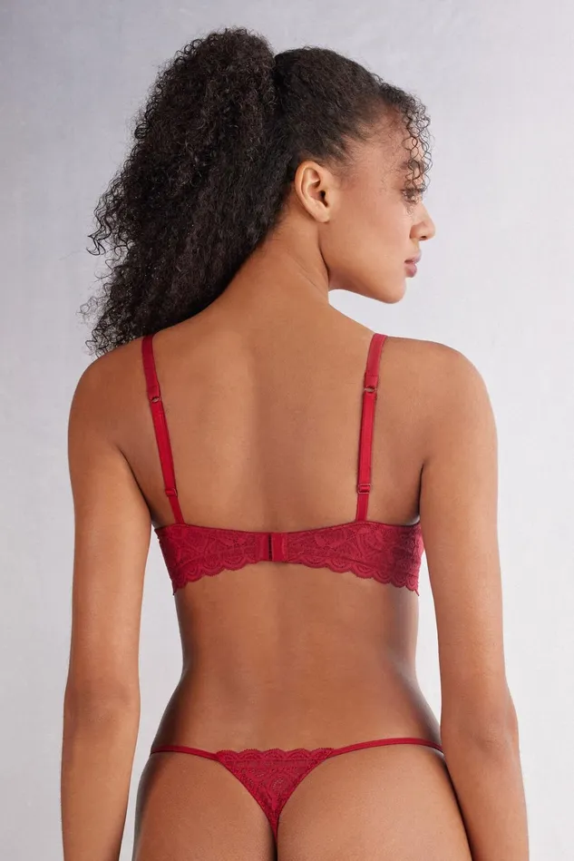 Intimissimi Balconette Women Sofia Balconette Bra In Lace Red 1473 8211 Rosso