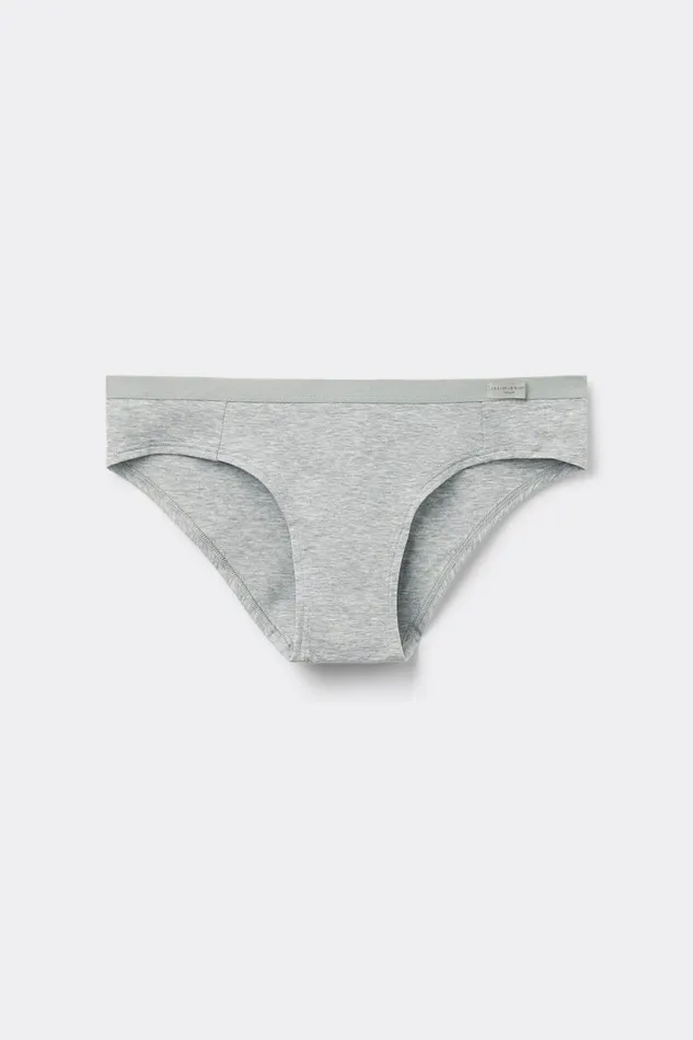 Intimissimi Bikini Panties Women Cotton Panties Grey 031 8211 Light Heathered Grey