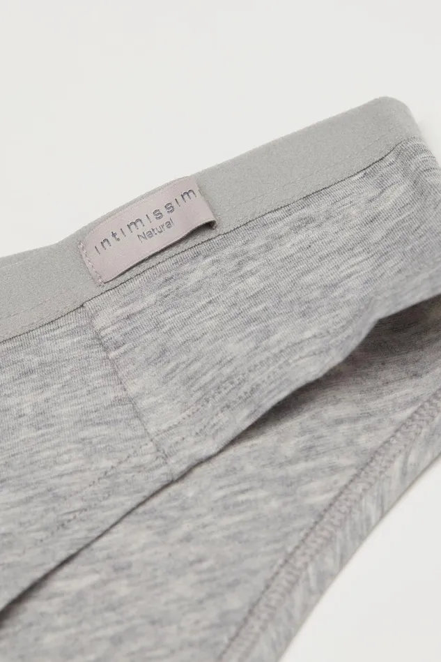 Intimissimi Bikini Panties Women Cotton Panties Grey 031 8211 Light Heathered Grey