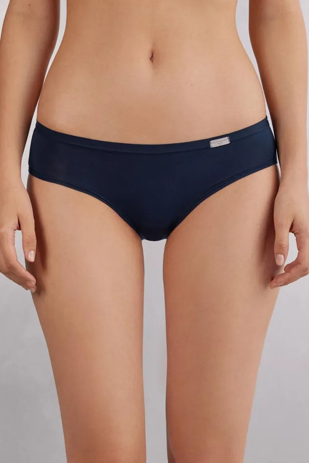 Intimissimi Bikini Panties Women Cozy Panties In Cotton Blue 1467 8211 Intense Blue Intimissimi Bikini Panties Women Cozy Panties In Cotton Blue 1467 8211 Intense Blue