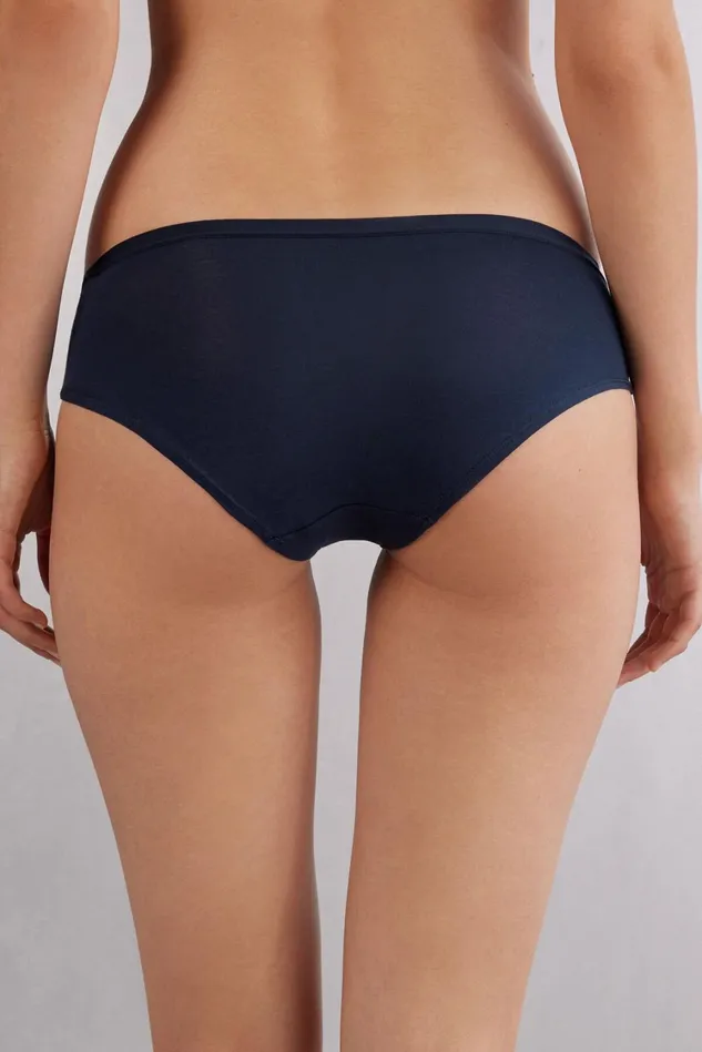 Intimissimi Bikini Panties Women Cozy Panties In Cotton Blue 1467 8211 Intense Blue