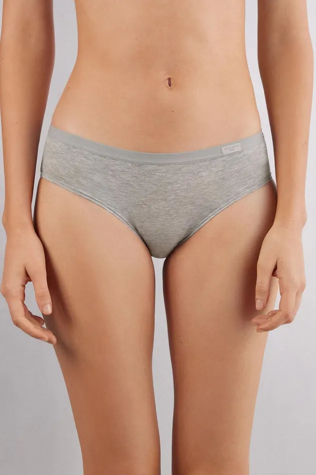 Intimissimi Bikini Panties Women Cozy Panties In Cotton Grey 031 8211 Light Heathered Grey Intimissimi Bikini Panties Women Cozy Panties In Cotton Grey 031 8211 Light Heathered Grey