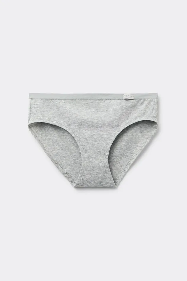 Intimissimi Bikini Panties Women Cozy Panties In Cotton Grey 031 8211 Light Heathered Grey