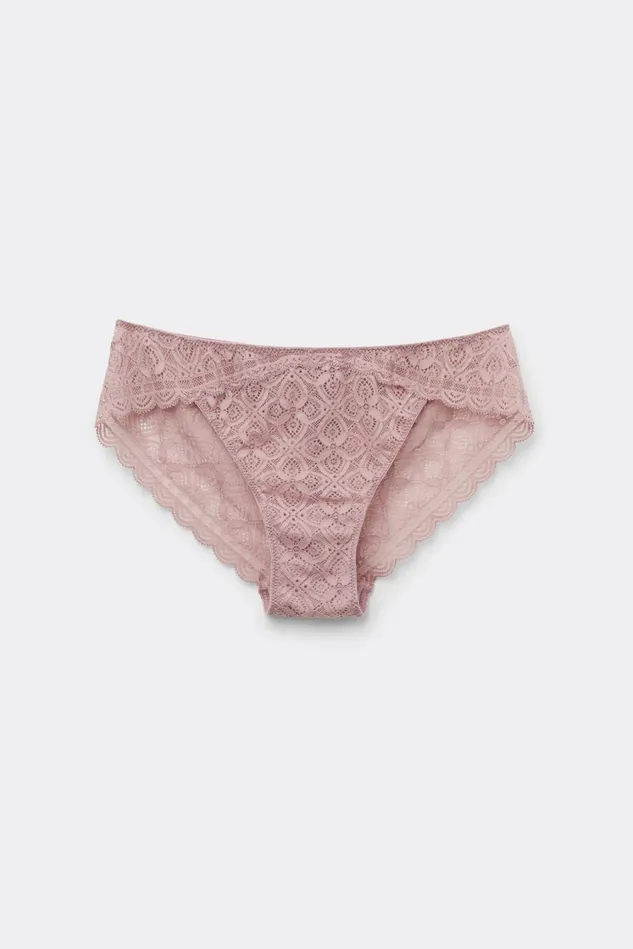 Intimissimi Bikini Panties Women Low Rise Lace Panties Pink 011i 8211 Elegant Pink