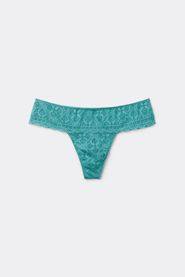 Intimissimi Brazilian Cut Women Lace Brazilian Blue 654j 8211 Lagoon Blue