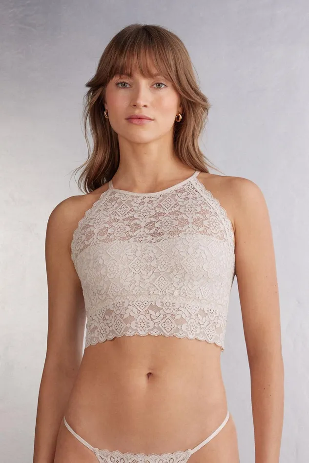 Intimissimi Camisoles Tank Tops Women Lace Bra Top Natural 2280 8211 Avorio Crema Intimissimi Camisoles Tank Tops Women Lace Bra Top Natural 2280 8211 Avorio Crema