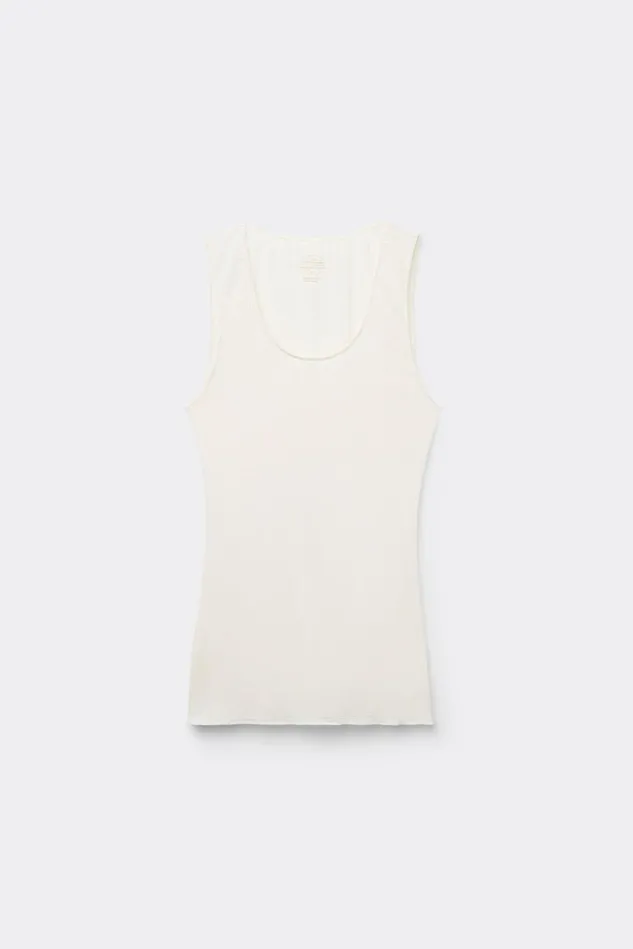 Intimissimi Camisoles Tank Tops Women Modal Cashmere Ultralight WideShoulder Top Ivory 231i 8211 Vanilla