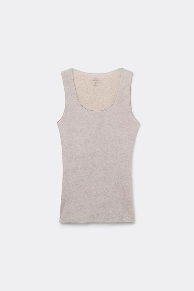 Intimissimi Camisoles Tank Tops Women Modal Cashmere Ultralight WideShoulder Top Natural 7525 8211 Heather Shell Beige