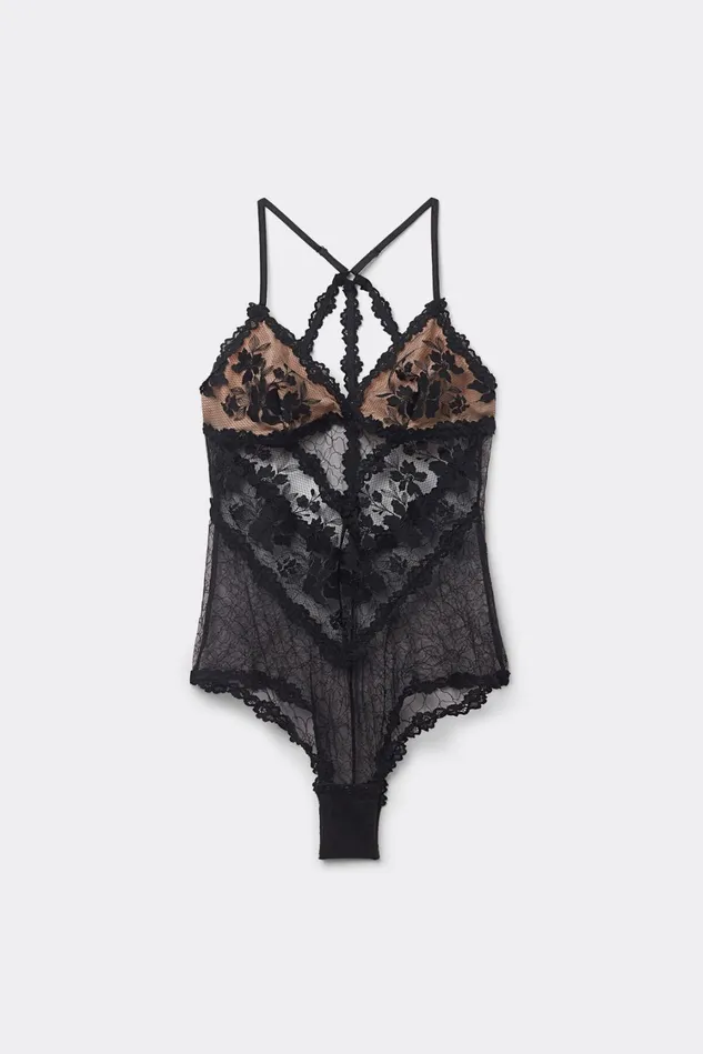 Intimissimi Lingerie Bodysuits Women In Full Bloom Lace Bodysuit Black 019 8211 Black