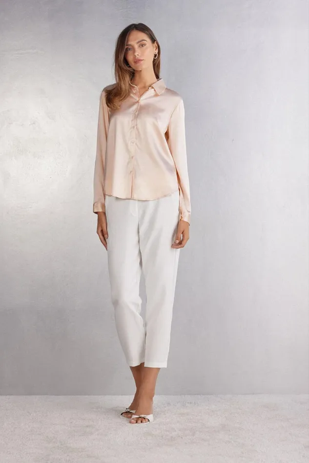 Intimissimi Shirts Women Silk Shirt Natural 2280 8211 Avorio Crema