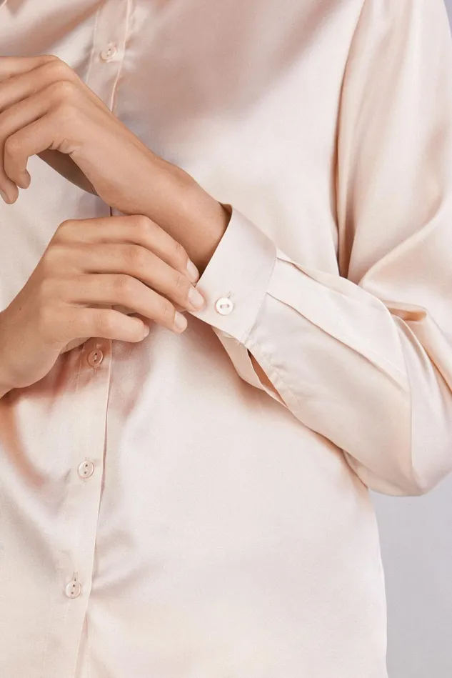 Intimissimi Shirts Women Silk Shirt Natural 2280 8211 Avorio Crema