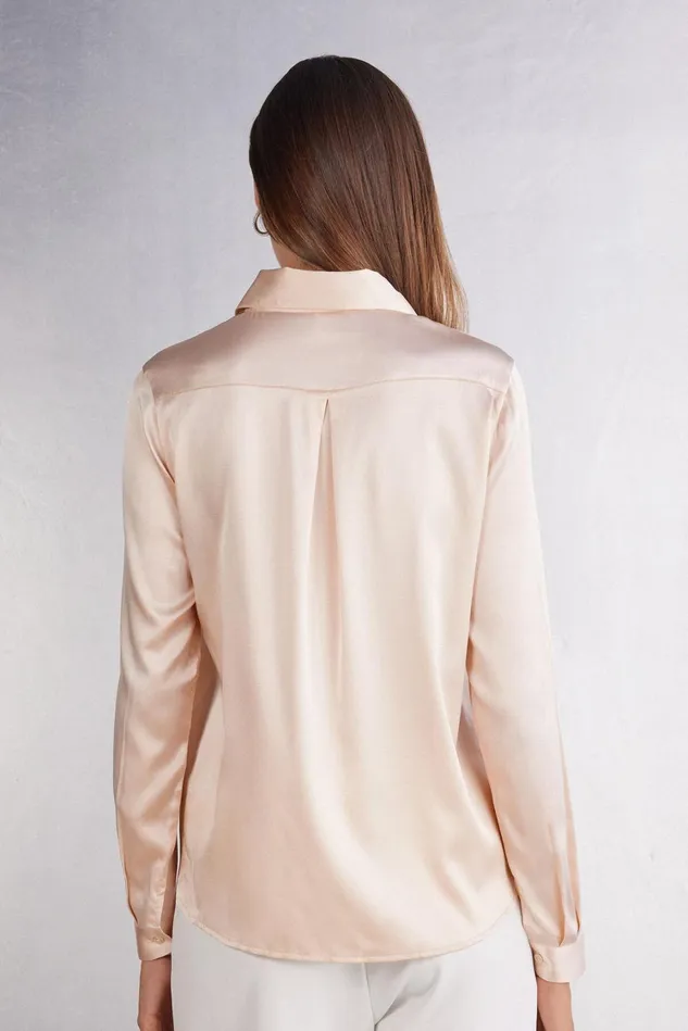 Intimissimi Shirts Women Silk Shirt Natural 2280 8211 Avorio Crema