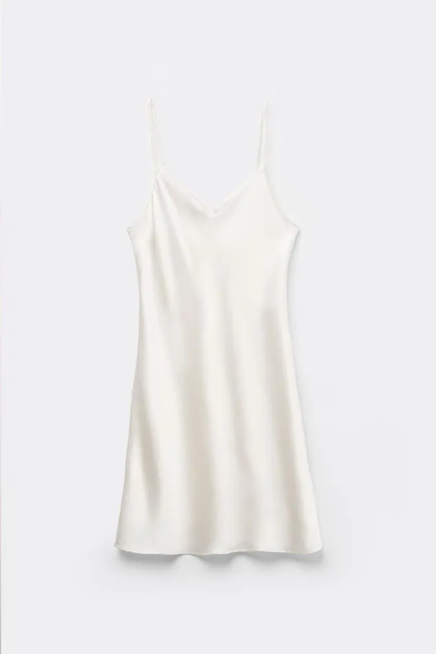 Intimissimi Slips Babydolls Women Silk Slip Ivory 2127 8211 Talc White