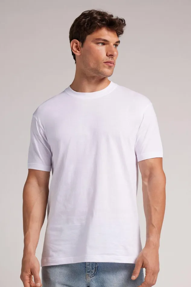 Intimissimi TShirts Polos Men Cotton Muscle TShirt White 001 8211 White