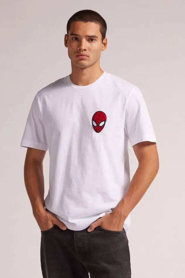 Intimissimi TShirts Polos Men SpiderMan Marvel Cotton TShirt White 001 8211 White