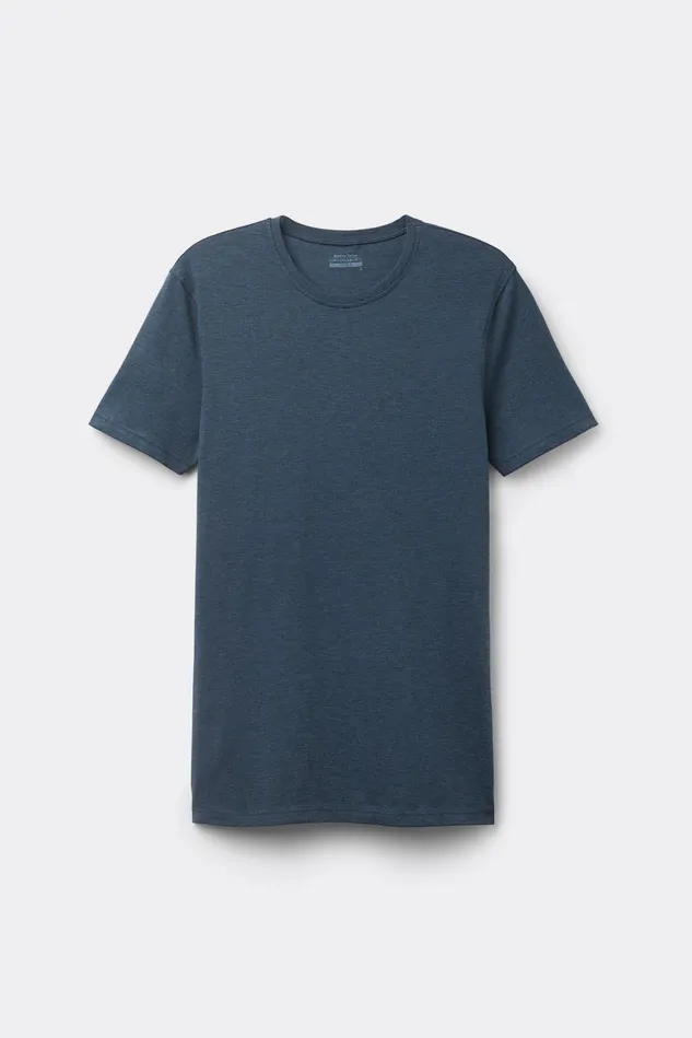 Intimissimi TShirts Polos Men Stretch Superior Cotton TShirt Blue 3120 8211 Blu Ink Melange