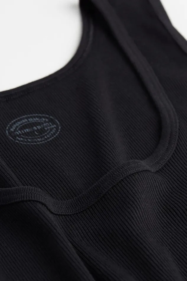 Intimissimi Tank Tops Undershirts Men Superior Cotton Ribbed Tank Top Black 019 8211 Black