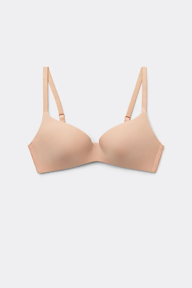 Intimissimi Triangle Women Adele Wireless Boost Triangle Bra In Ultralight Microfiber Natural 044 8211 Honey Soft Beige