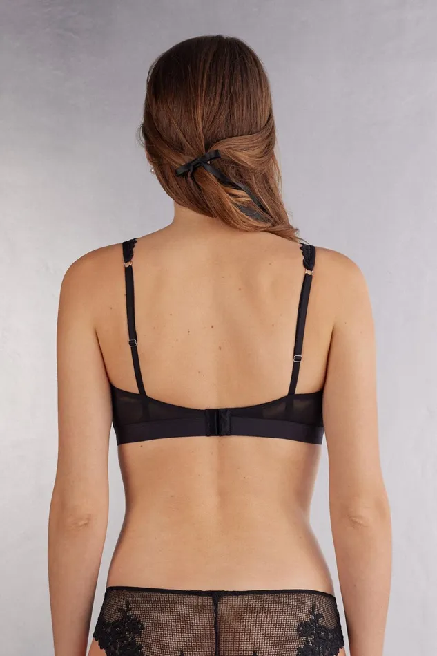 Intimissimi Triangle Women Pretty Flowers Lara Triangle Bra Black 019 8211 Black